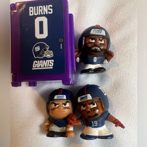 NFL Giants Teenymate Locker Burns & Teenymate Galloday plus 1 unnamed